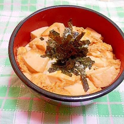 豆腐の卵とじ丼